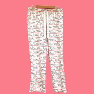 Victoria’s Secret Satin Pajama Pants Large | Spell Out Sleepwear Lounge Comfort